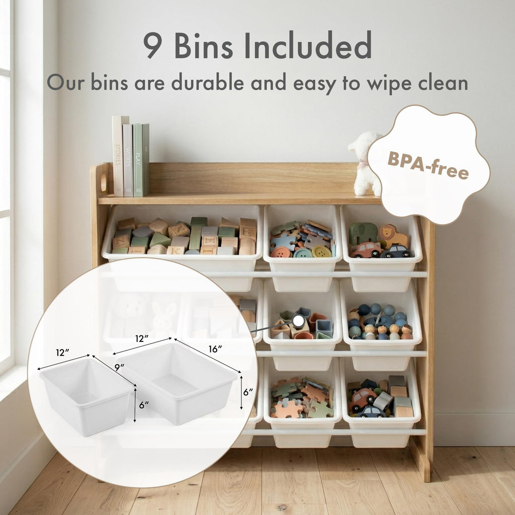 Kids Toy Organizer with 9 Bins Z571549