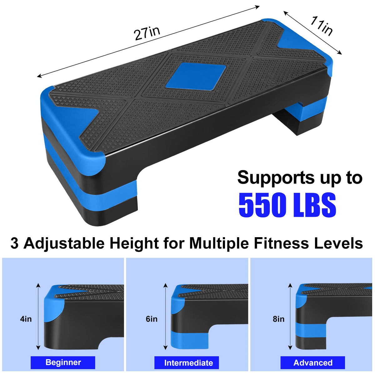 Adjustable Aerobic Stepper O76066