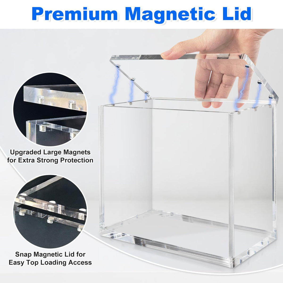 8mm Acrylic Display Case with Magnets X592937