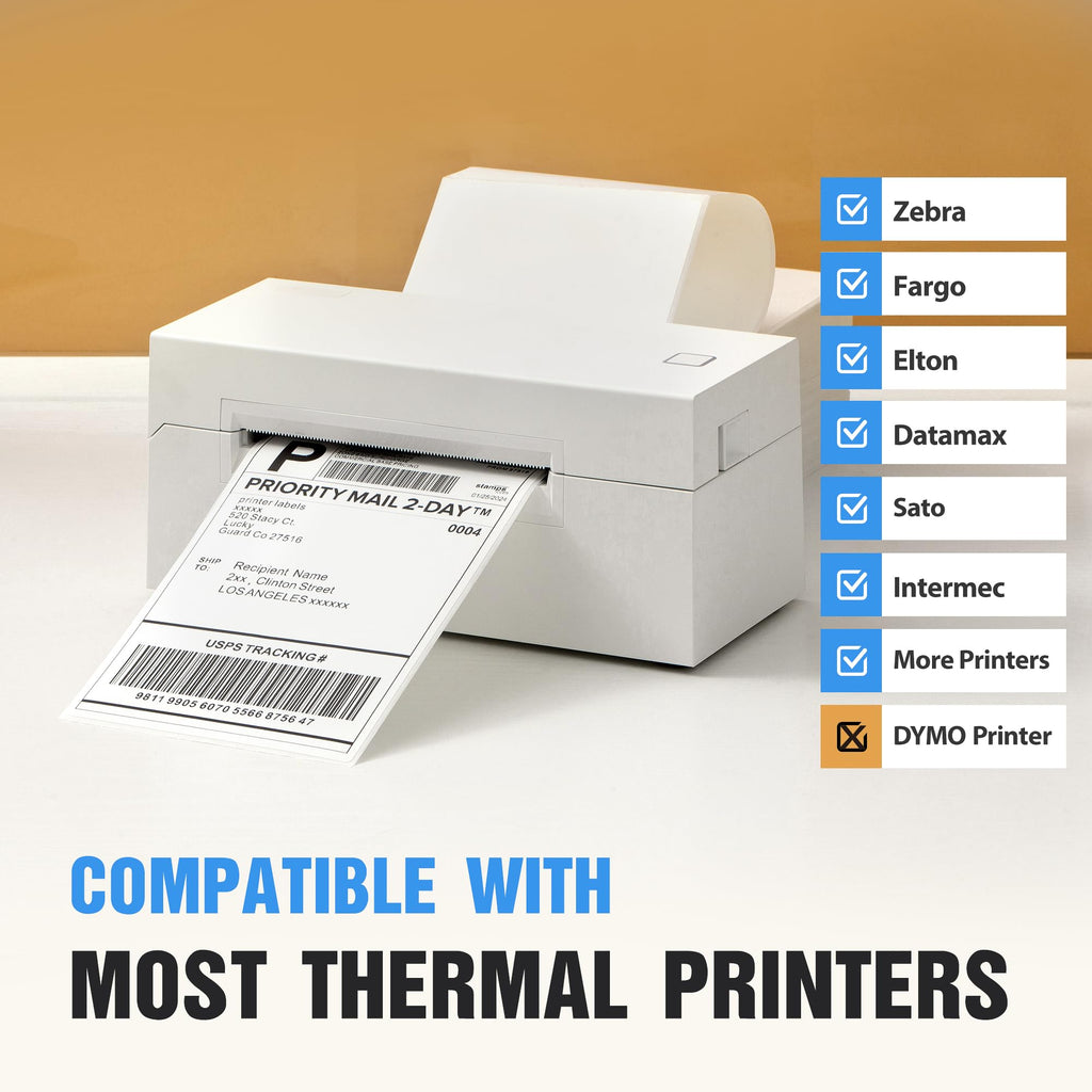 4" x 6" Direct Thermal Labels 4000 Thermal Printer Paper L45396