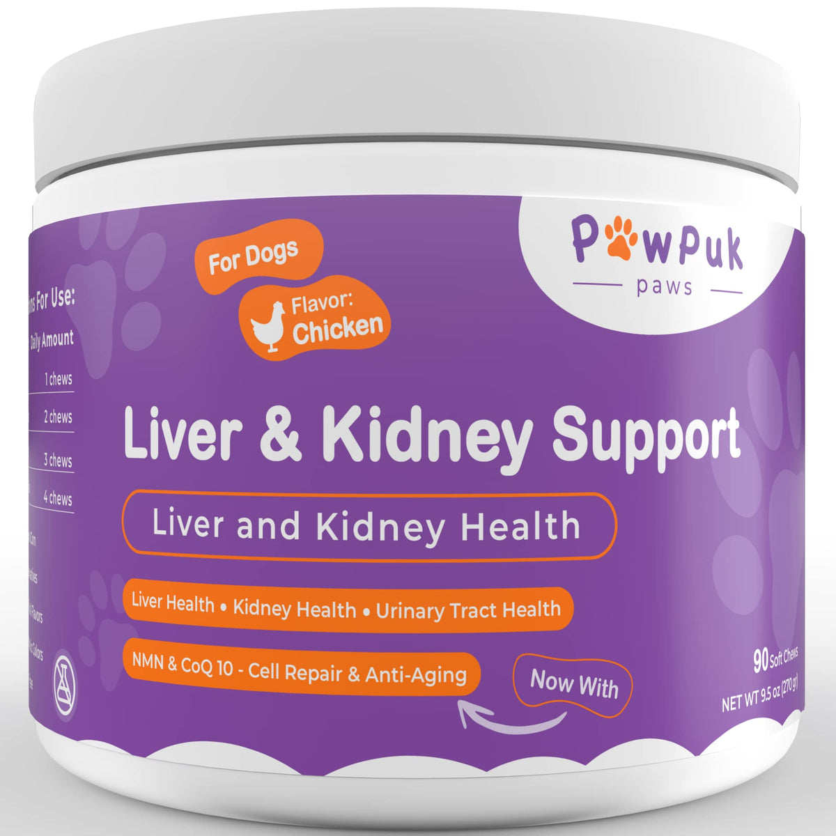 Liver & Kidney Vitamins Supplements for Dogs E314843
