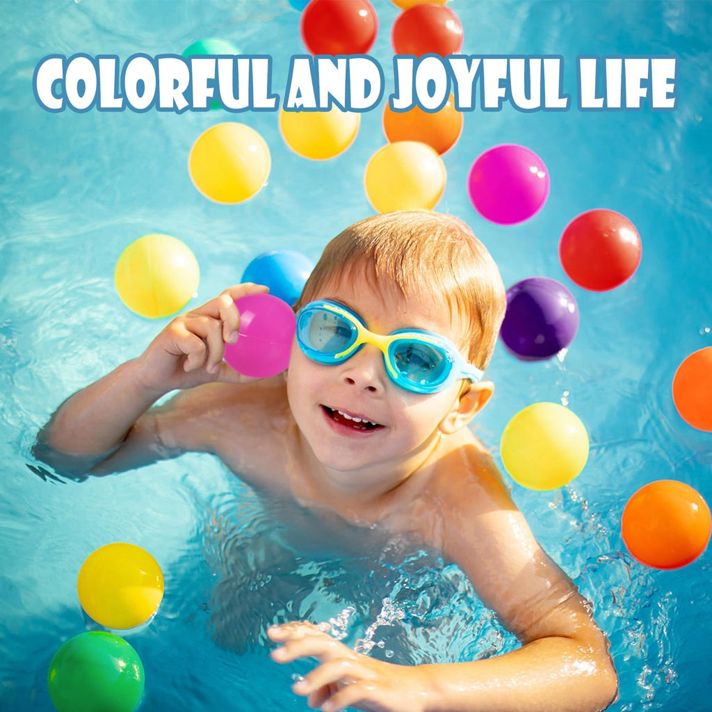 100 Pack BPA Free Colorful Plastic Balls Z774616