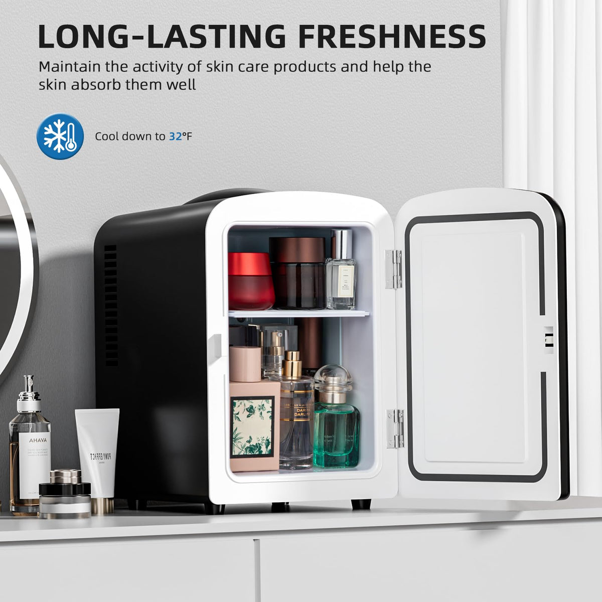 Compact Mini Fridge 4L Black V142412