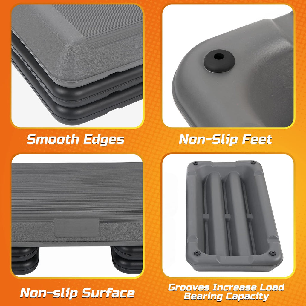 28.5'' Exercise Aerobic Step Platform with 4 Risers F148