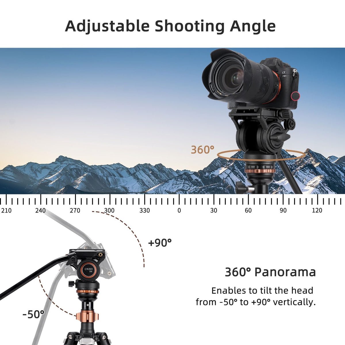 Carbon Fiber 4-Section Tripod D7018