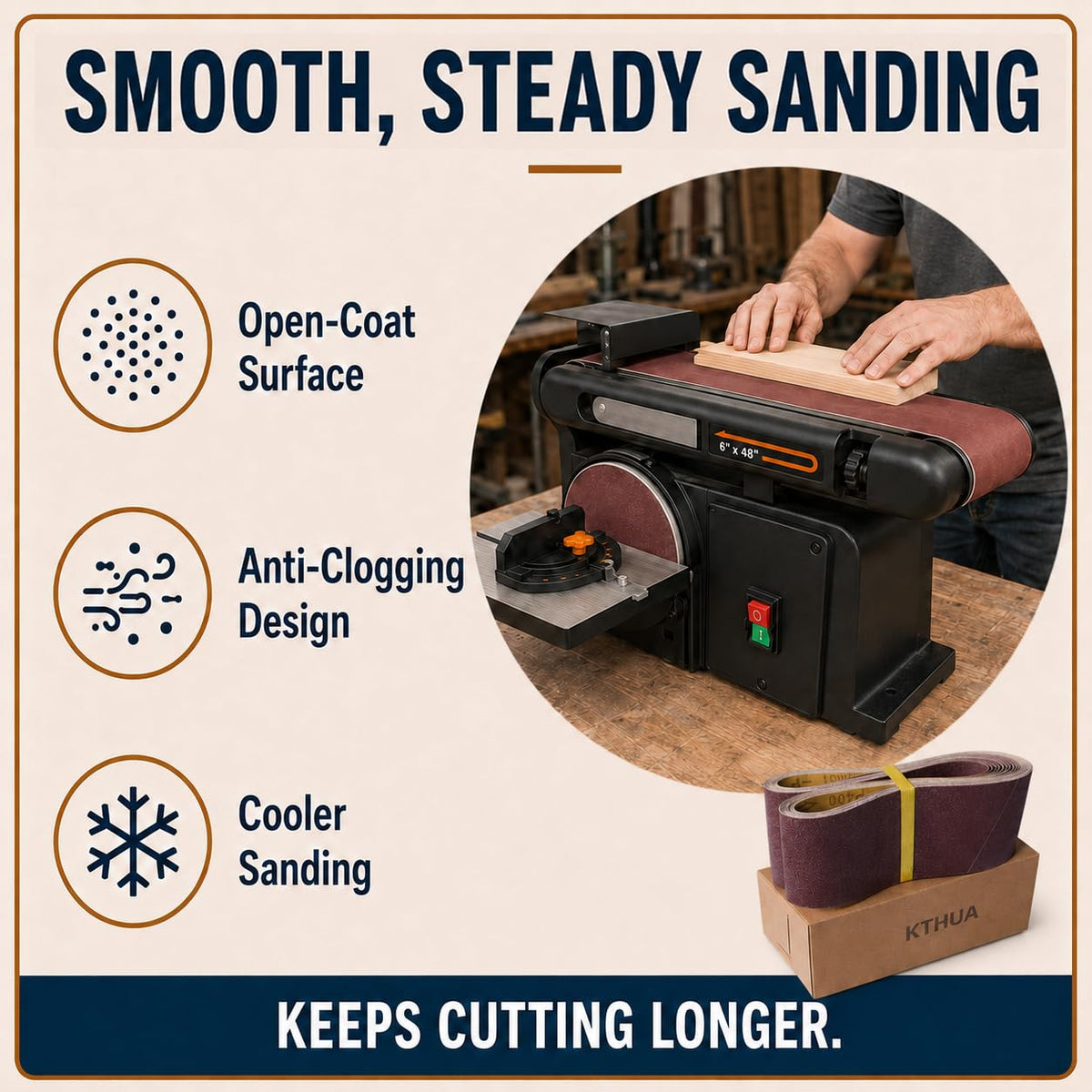 4x36 Aluminum Oxide Sanding Belts, 12 Pack V2012