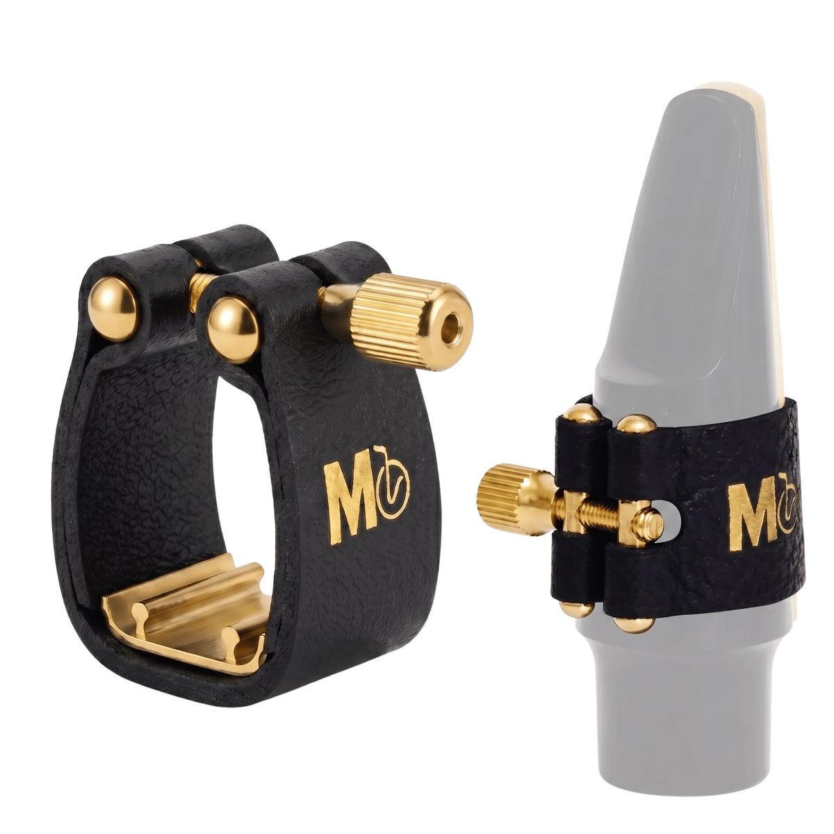 Adjustable Single-Screw Leather Alto Saxophone Ligature T731161
