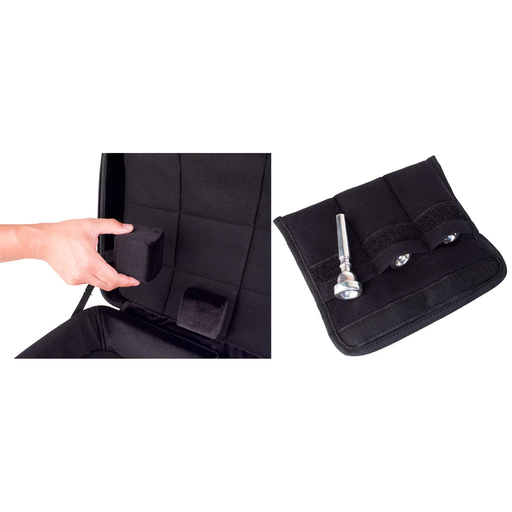 Blue Triple Trumpet Case with Wheels D73391