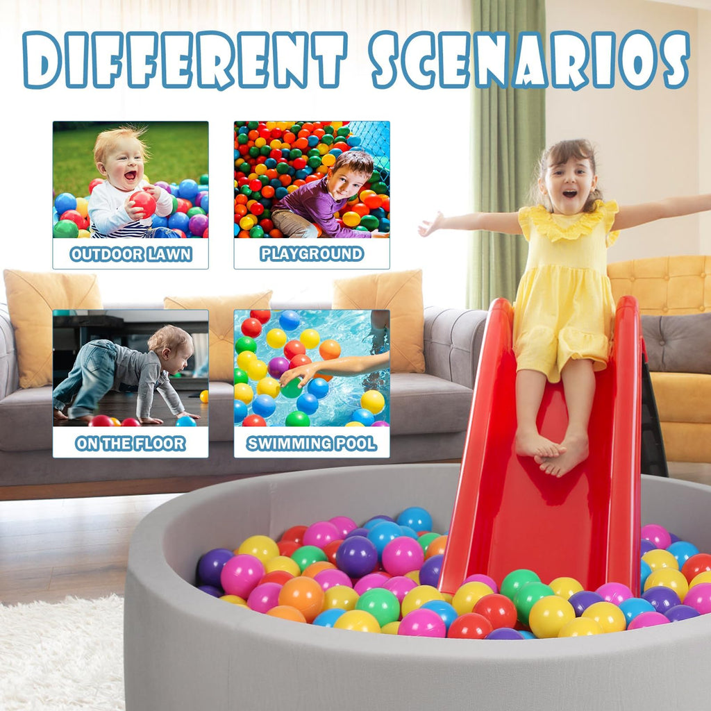 100 Pack BPA Free Colorful Plastic Balls Z774616