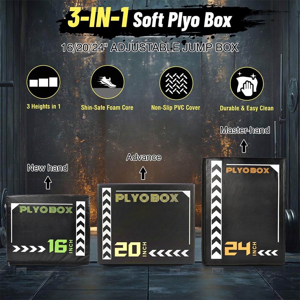 3-in-1 Plyometric Jump Box Z973221