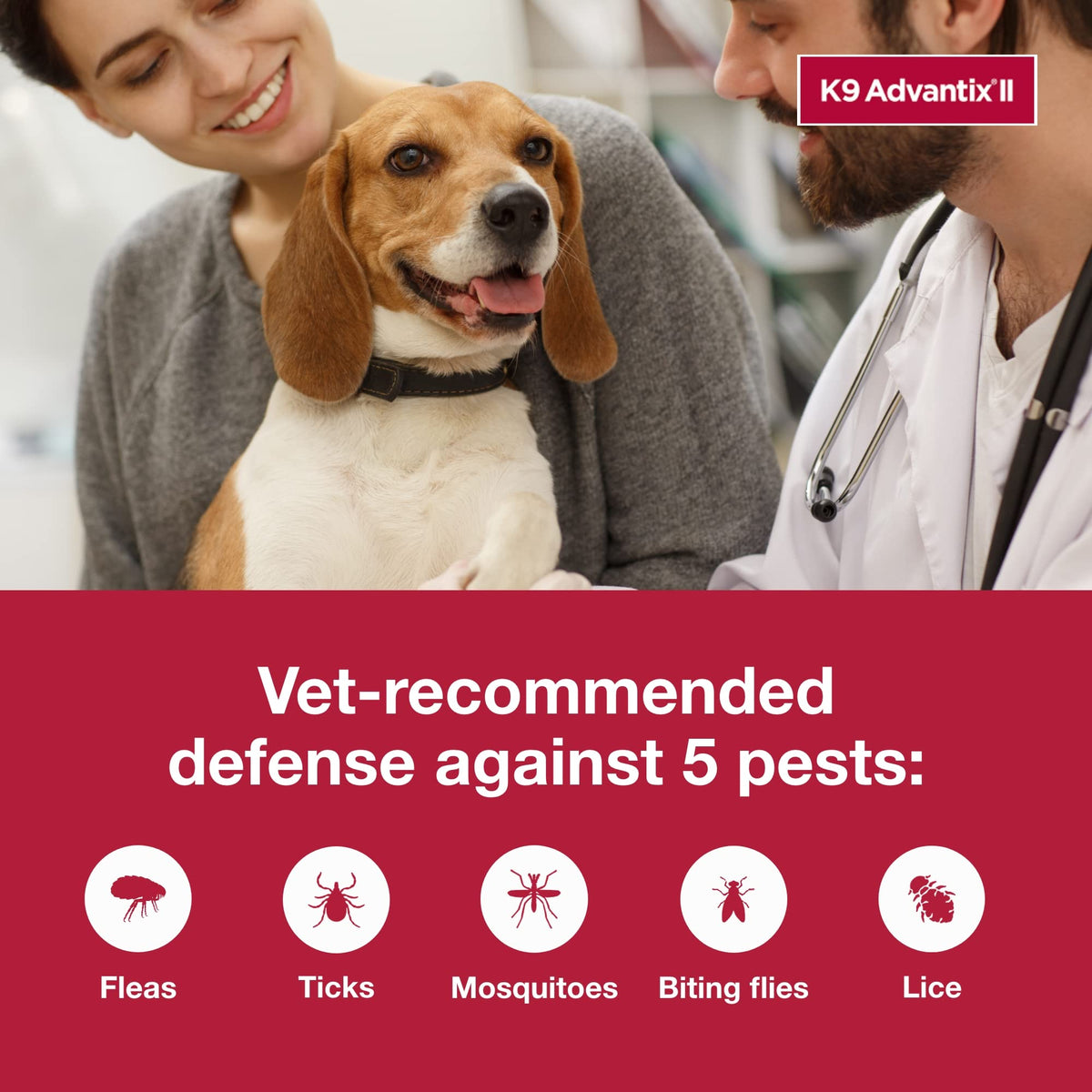 Flea, Tick & Mosquito Treatment & Prevention for Dogs 4-10 lbs Z351