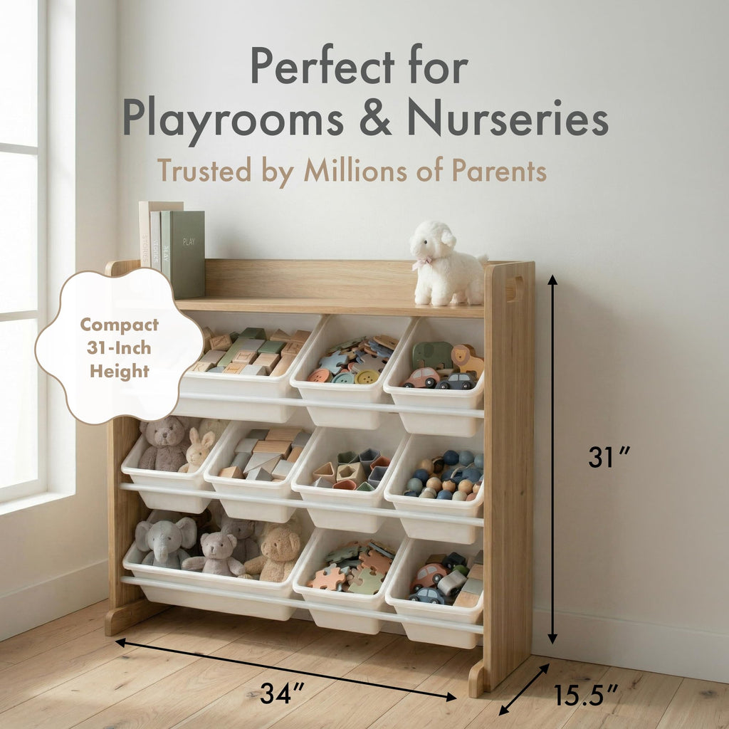 Kids Toy Organizer with 9 Bins Z571549