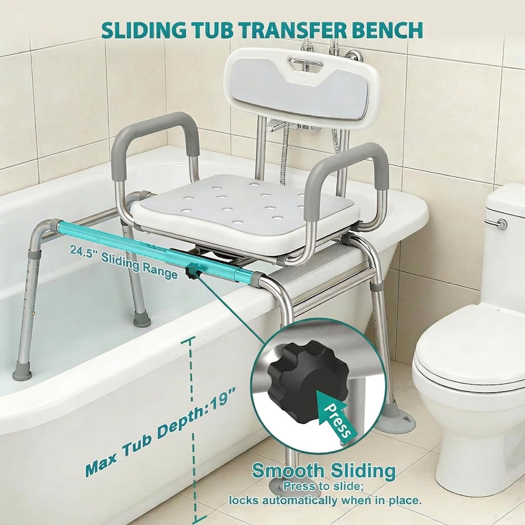 Tub Transfer Bench with Swivel Seat N843