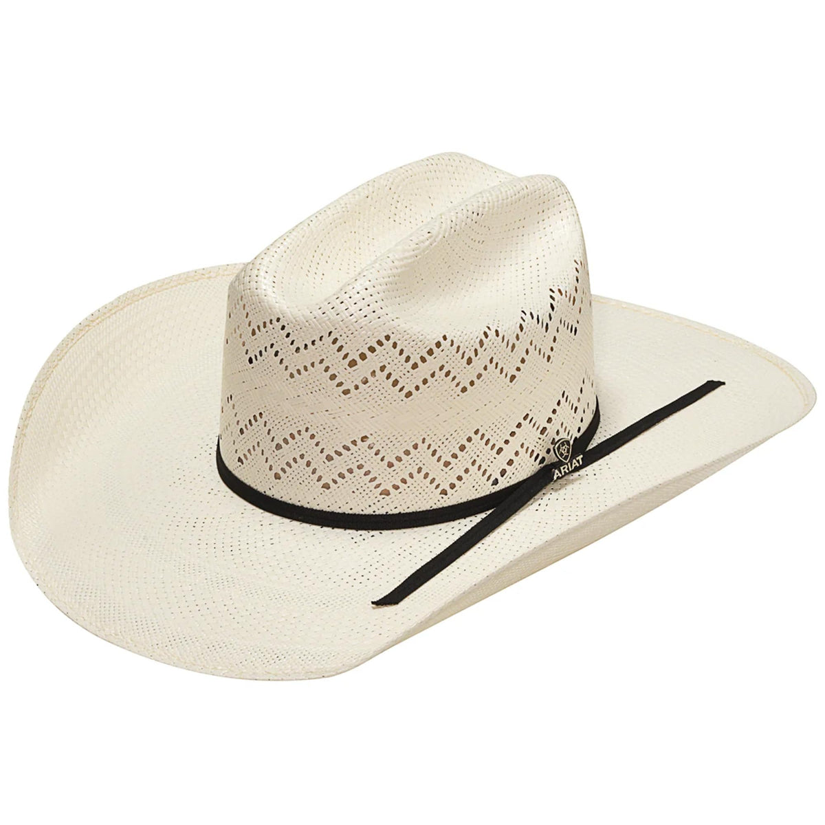 Ivory Shantung Western Hat W696
