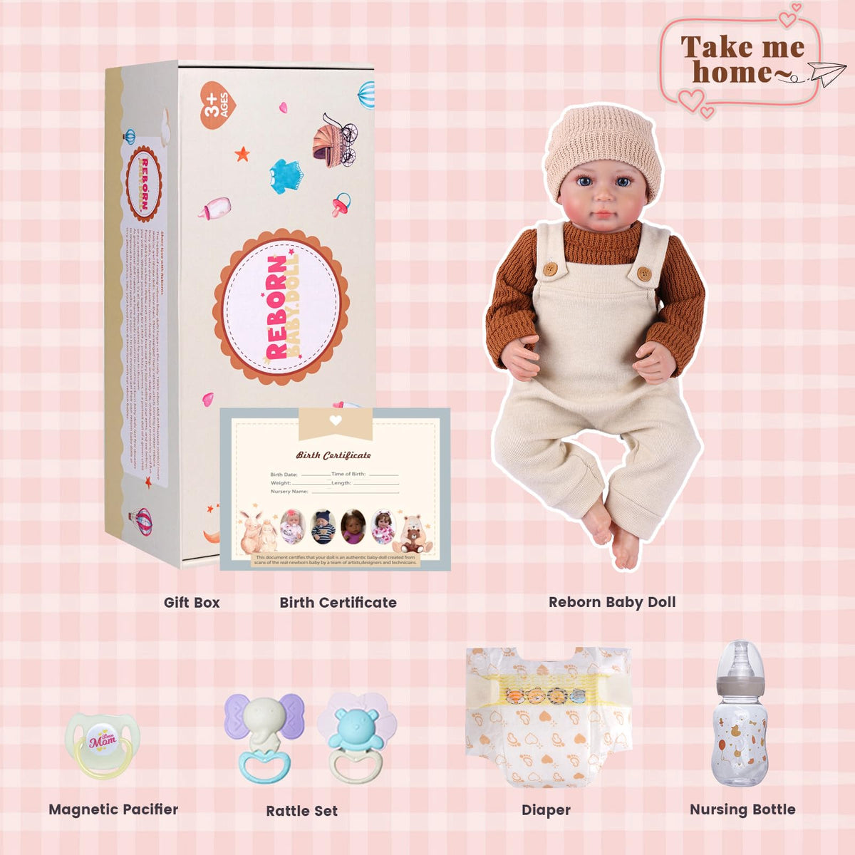 20 Inch Soft Body Reborn Baby Dolls Boy I82516