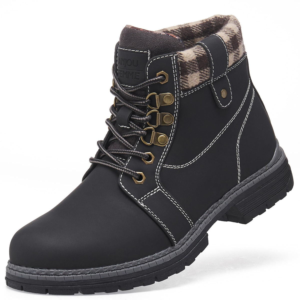 Waterproof Lightweight Fur Lined Hiking Boots V1235