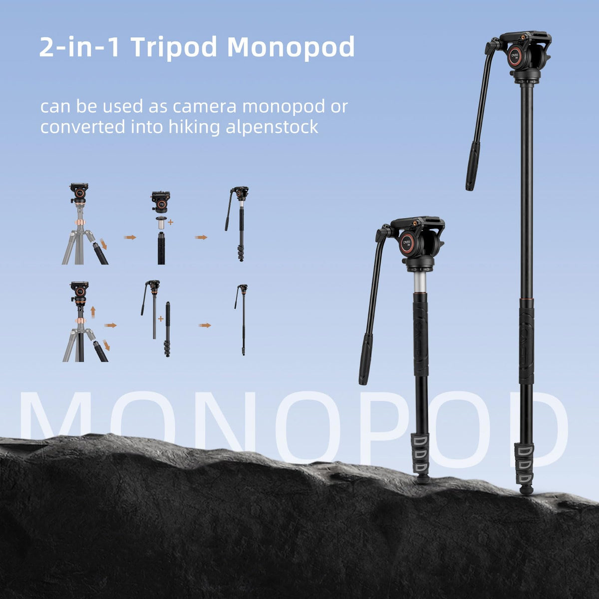 Carbon Fiber 4-Section Tripod D7018