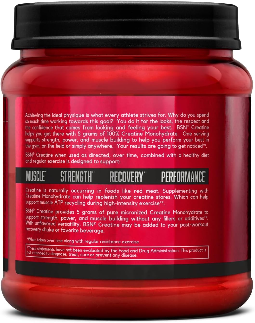 Micronized Creatine Monohydrate Powder, 5g per Serving, 60 Servings D380261