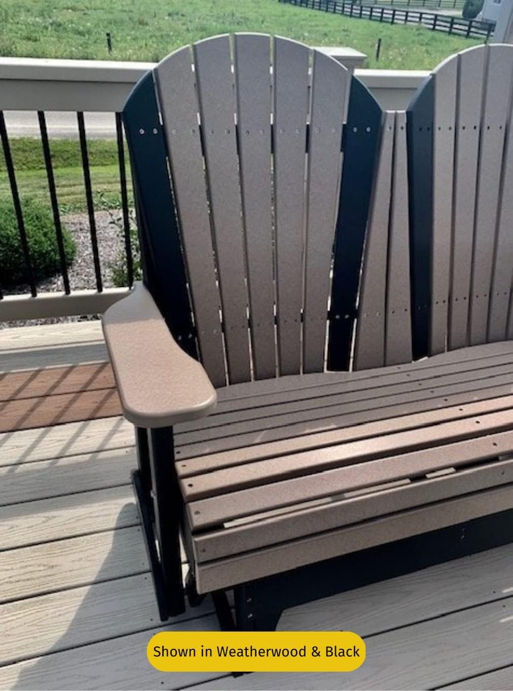 Adirondack Glider Outdoor Patio Gliding Chair G79104