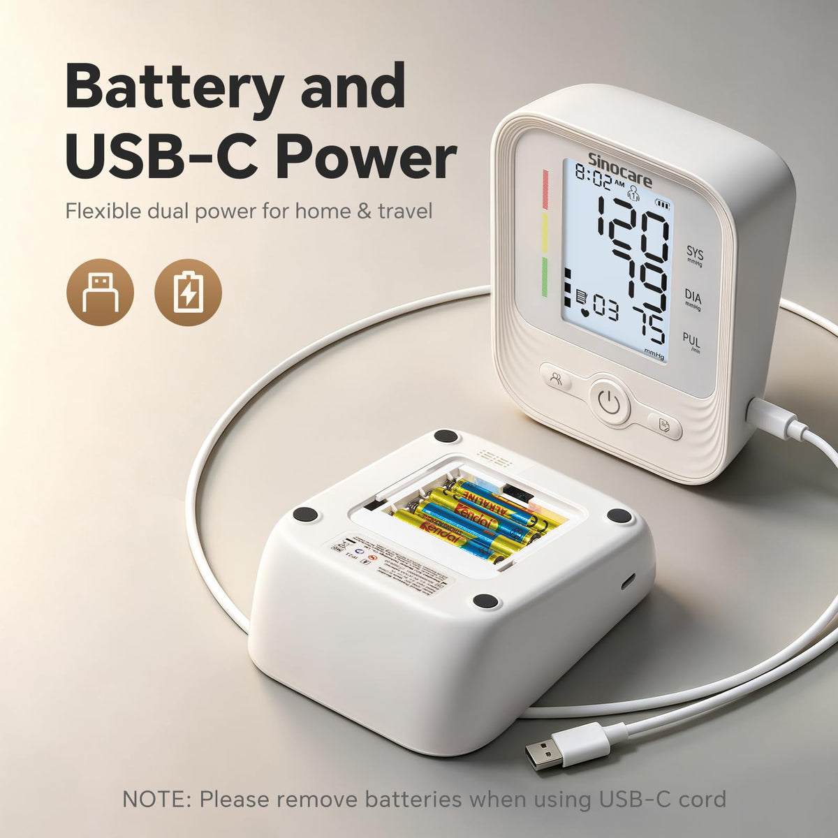 Upper Arm Blood Pressure Monitor with Adjustable Cuff B882