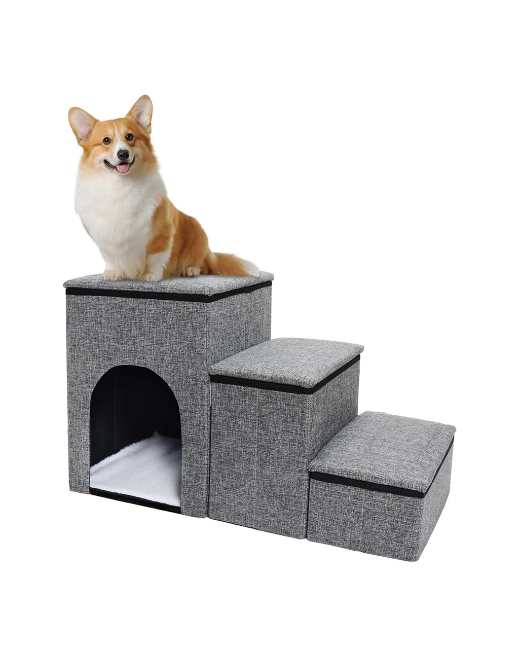 Folding Pet Stairs with Storage Box U426