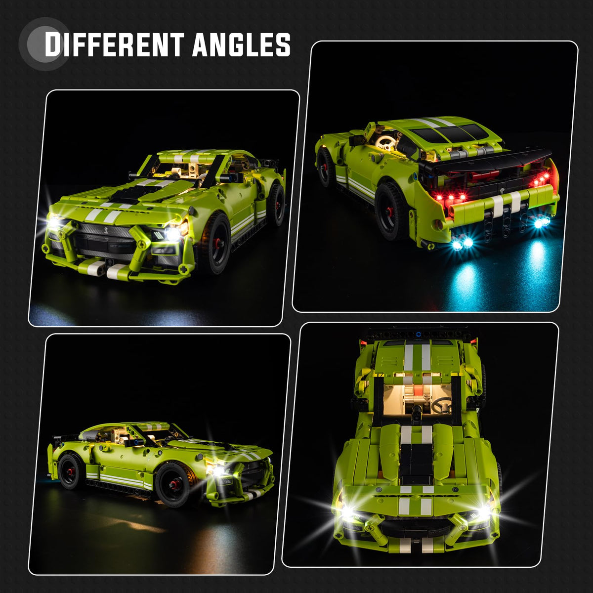 Light Kit Compatible with Technic Car, Lighting Accessories for Display W7299