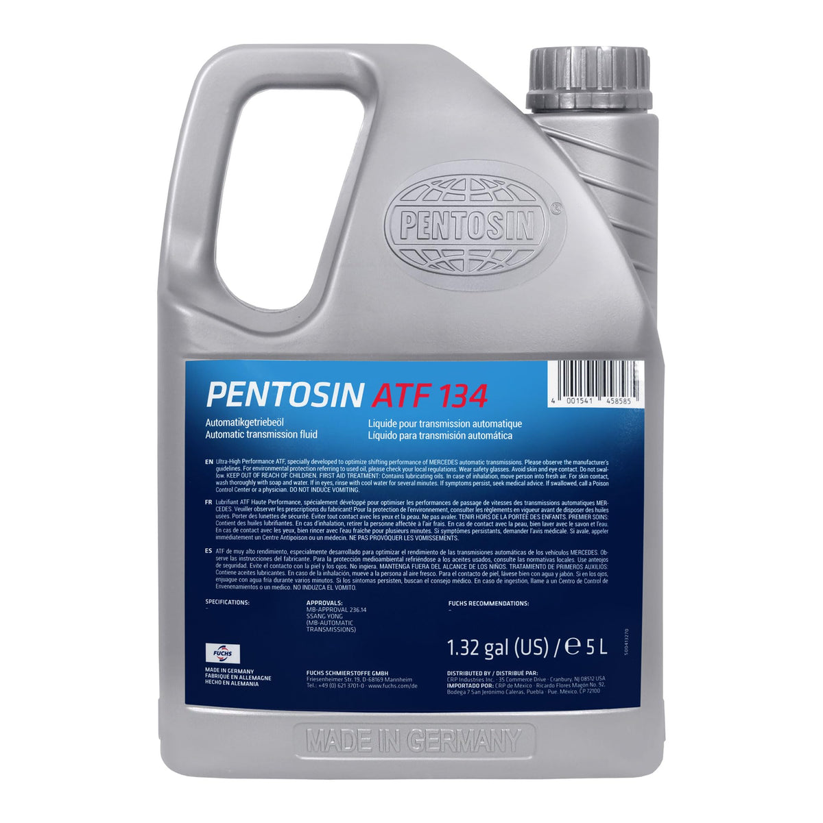 Red 5 Liter Automatic Transmission Fluid A90755