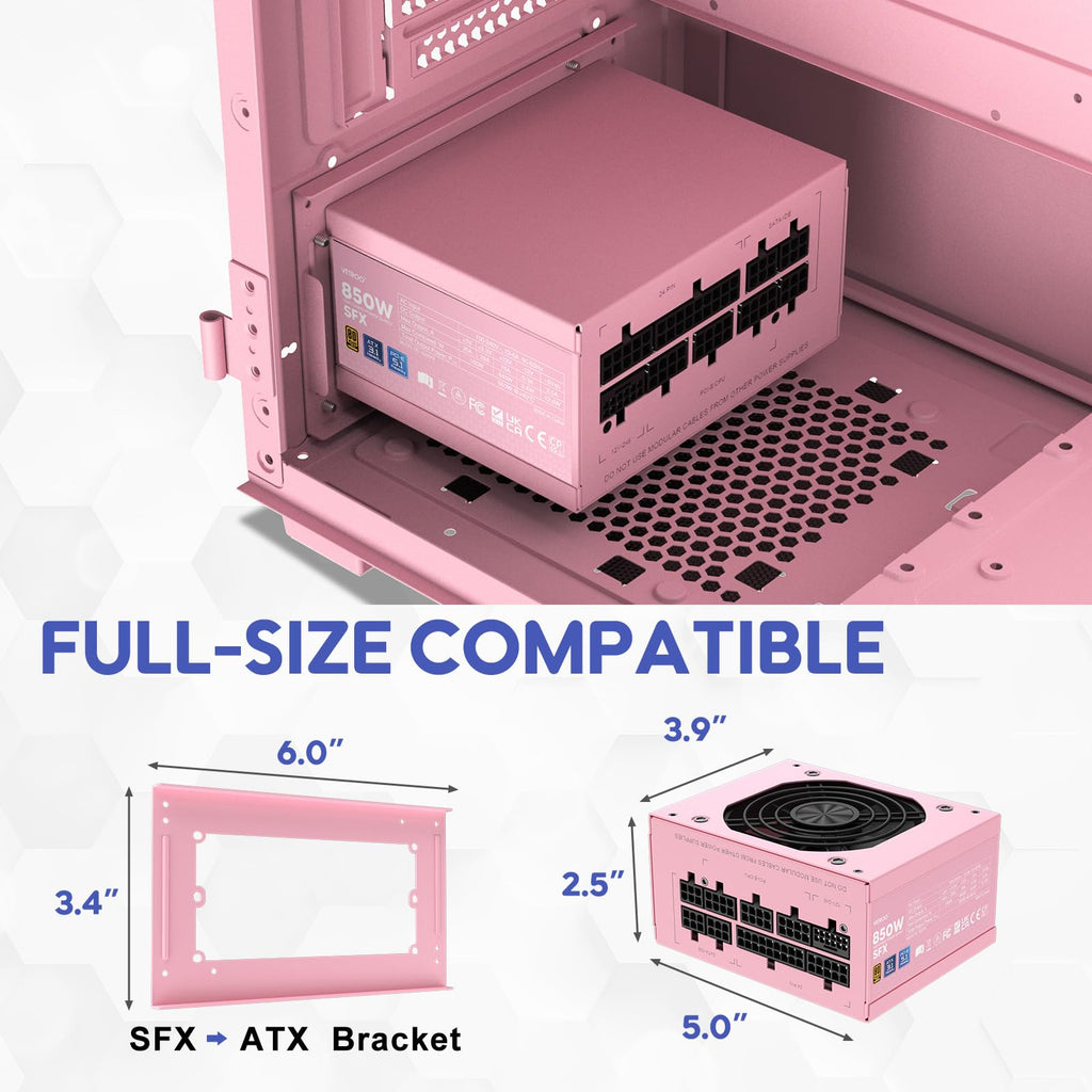 850W Pink SFX Power Supply X595
