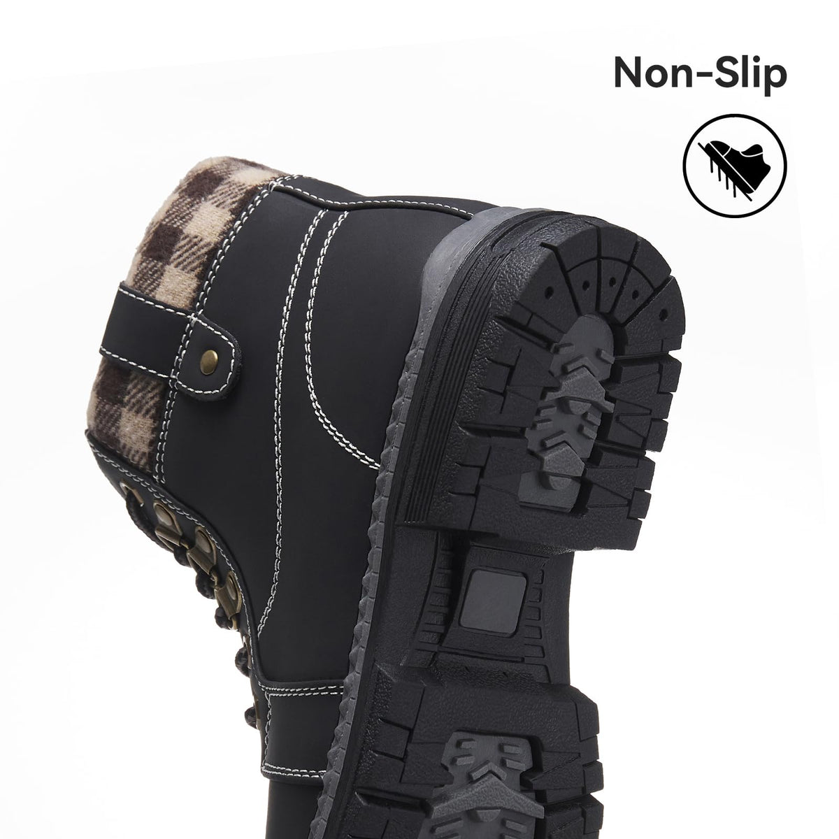 Waterproof Lightweight Fur Lined Hiking Boots V1235