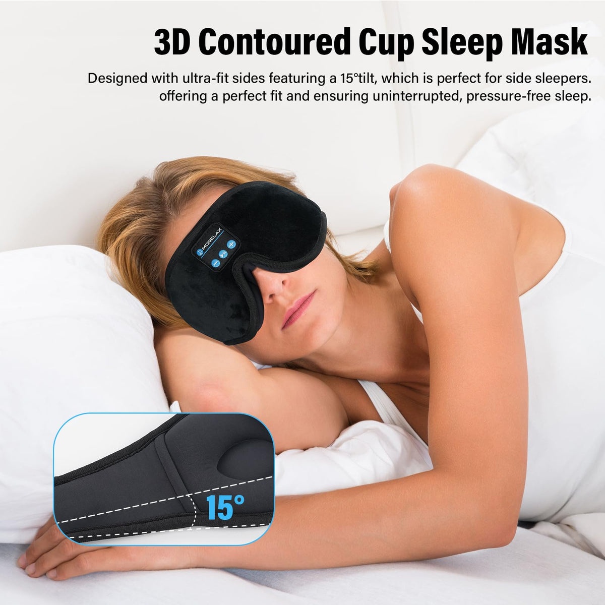 Sleep Mask with Bluetooth Headphones O7271
