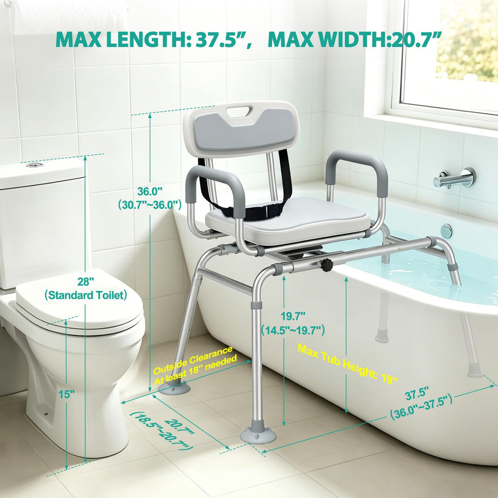 Tub Transfer Bench with Swivel Seat N843