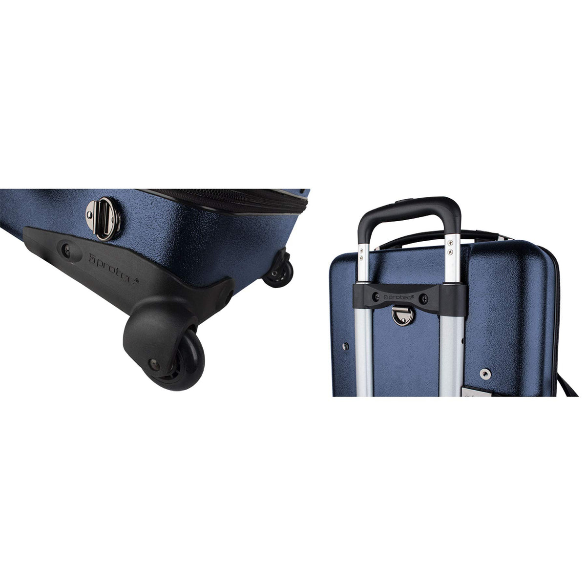Blue Triple Trumpet Case with Wheels D73391