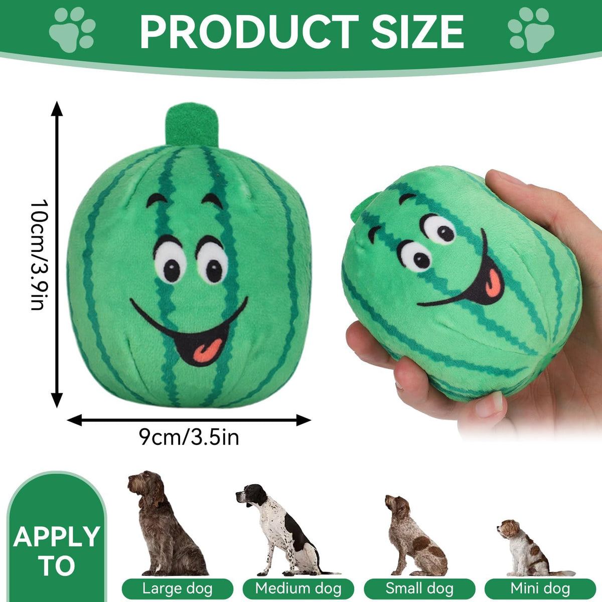 4Pcs Squeaky Plush Dog Toys F4574