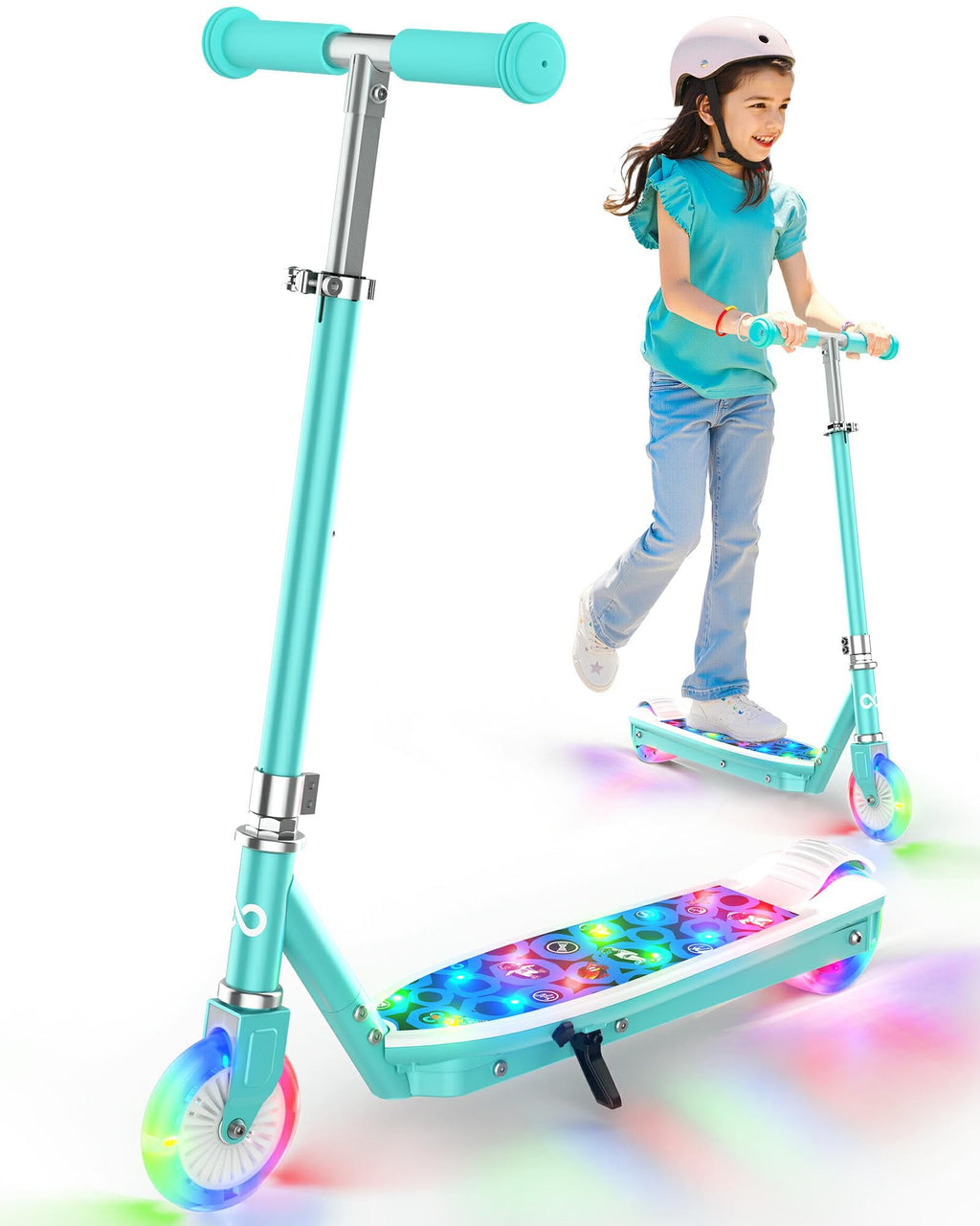 Electric Scooter for Kids, 5 MPH, LED Light-Up Wheels, Ages 3-8 M8517