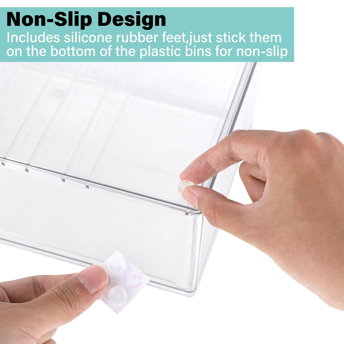 Acrylic Makeup Organizer, 3 Pack Stackable Clear Storage Drawers K479
