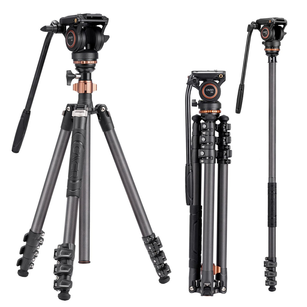 Carbon Fiber 4-Section Tripod D7018