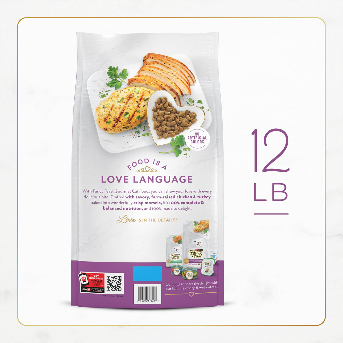 Chicken & Turkey Dry Cat Food 12lb Bag N25408