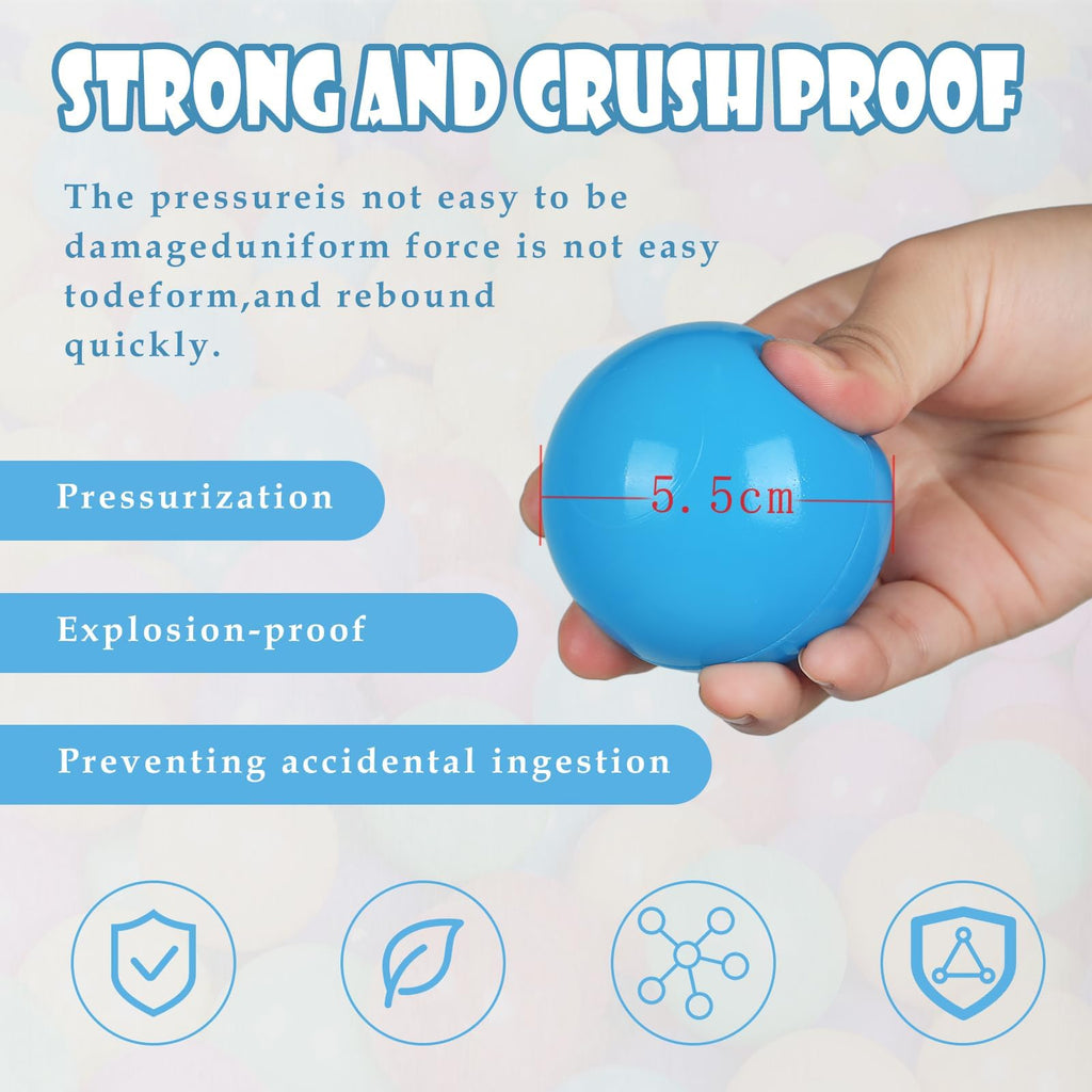 100 Pack BPA Free Colorful Plastic Balls Z774616