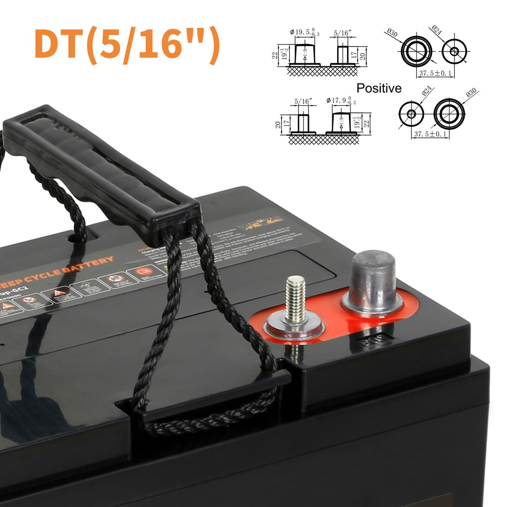 6V 240ah Deep Cycle AGM Battery V7432