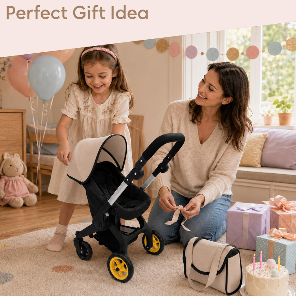 Convertible 2-in-1 Doll Stroller and Car Seat W505