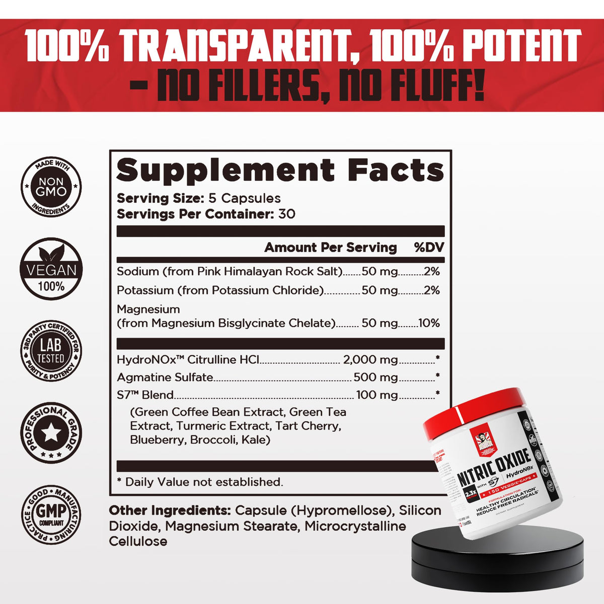 Nitric Oxide Booster 150 Caps J73307