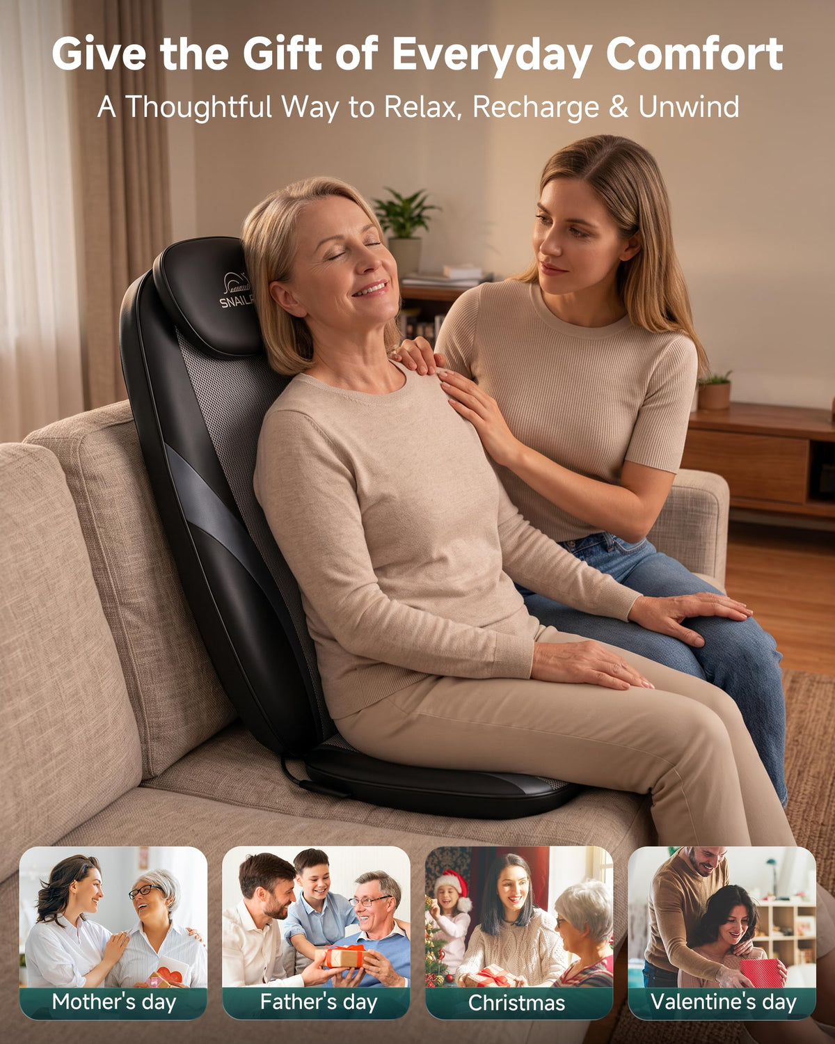 Shiatsu Back Massager with Heat Q2356
