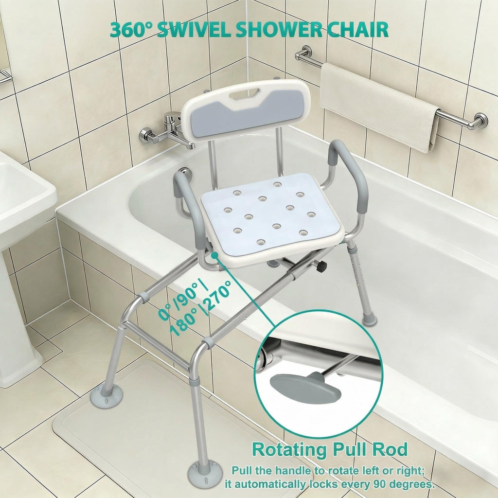Tub Transfer Bench with Swivel Seat N843