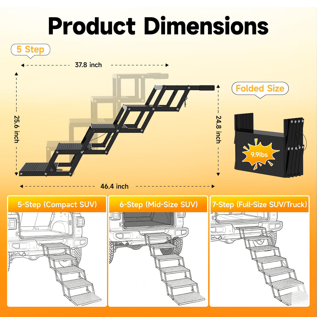 Foldable Dog Stairs S93389