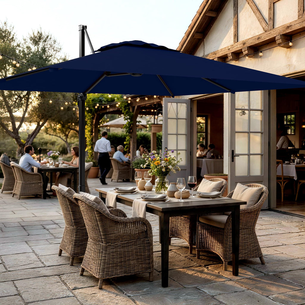 10 X 13 FT Cantilever Umbrella with 360-Degree Rotation I230157