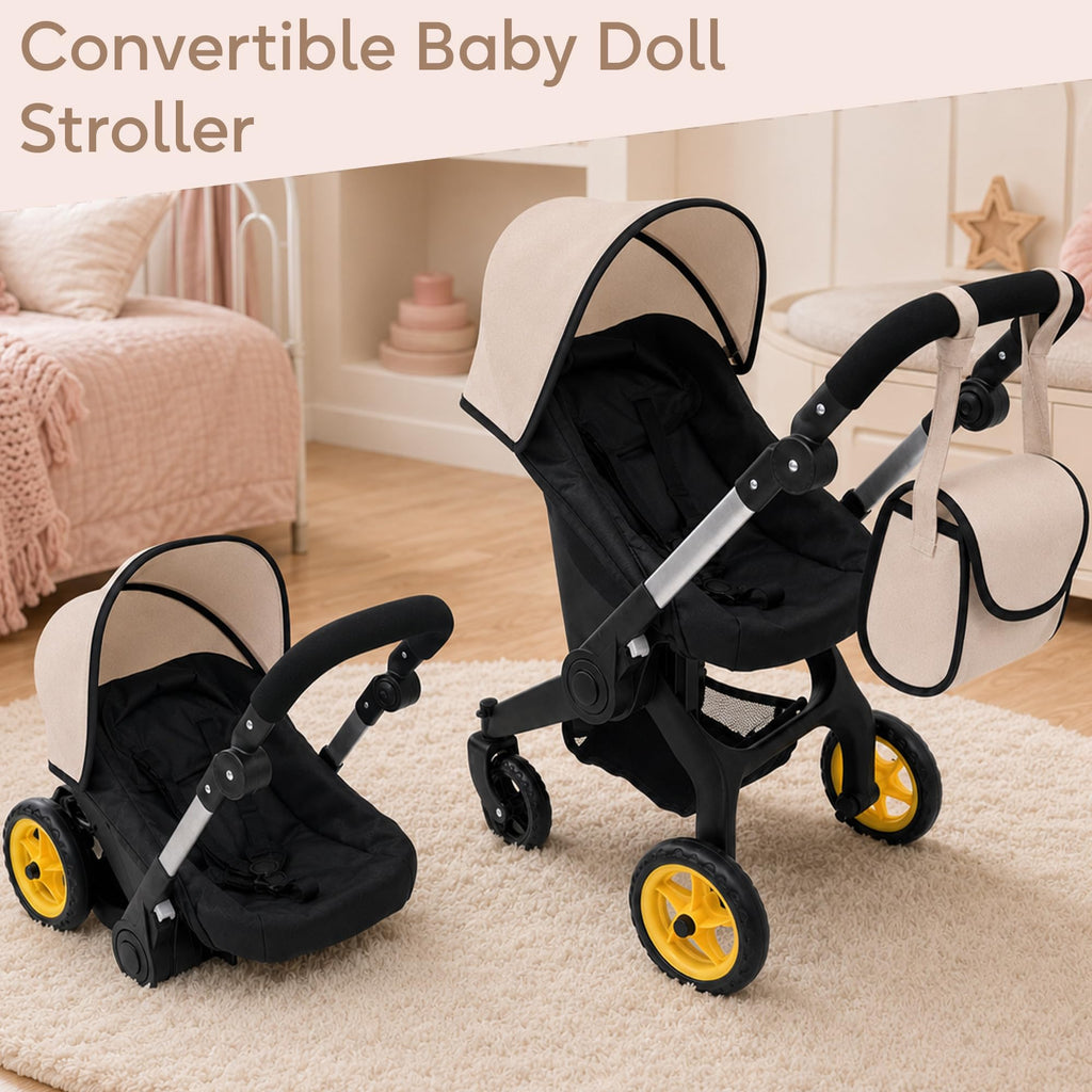 Convertible 2-in-1 Doll Stroller and Car Seat W505