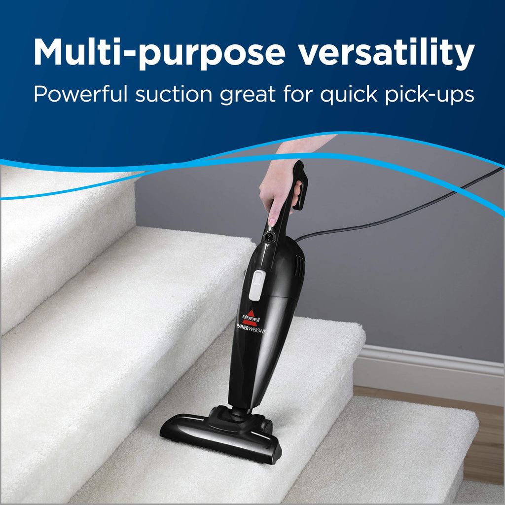 Bagged Lightweight Upright Vacuum Cleaner & Bagless Stick Vacuum with Crevice Tool S46131