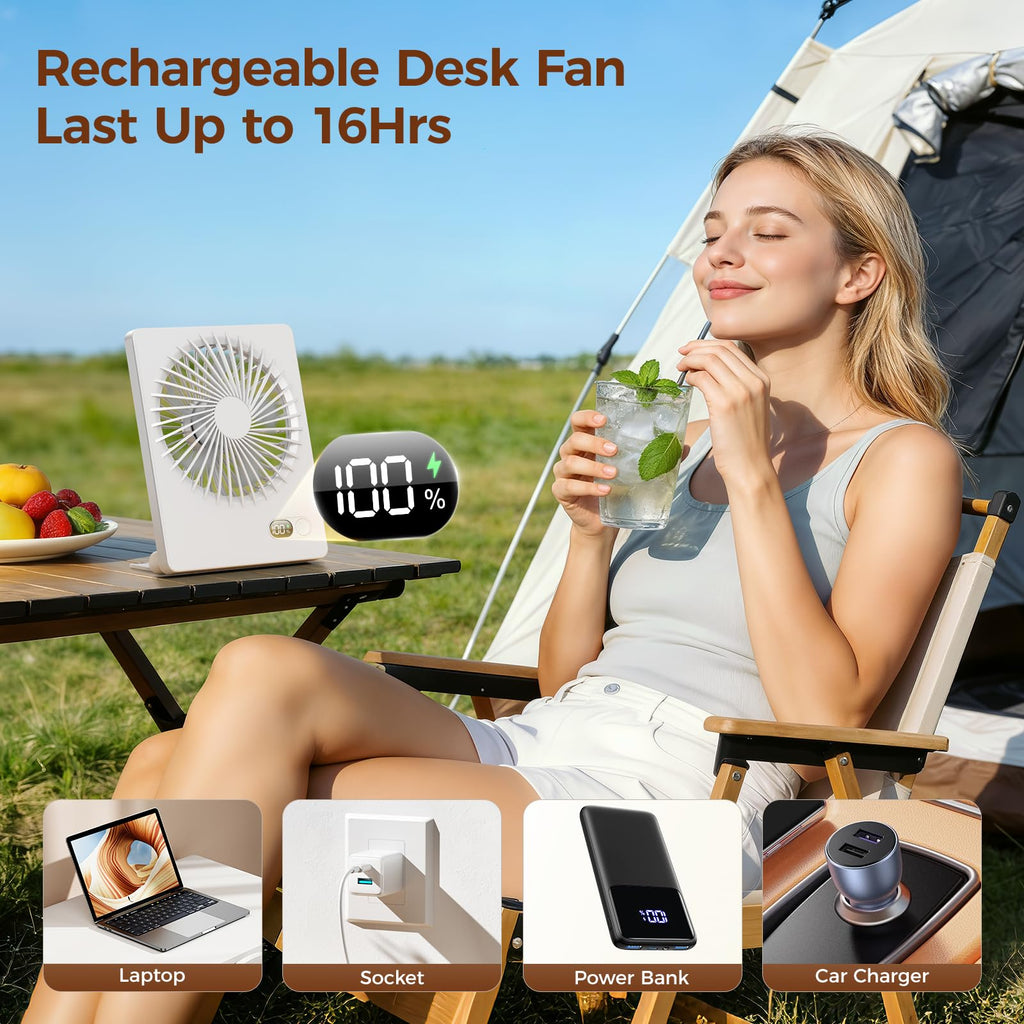 Rechargeable Battery Table Fan X5172