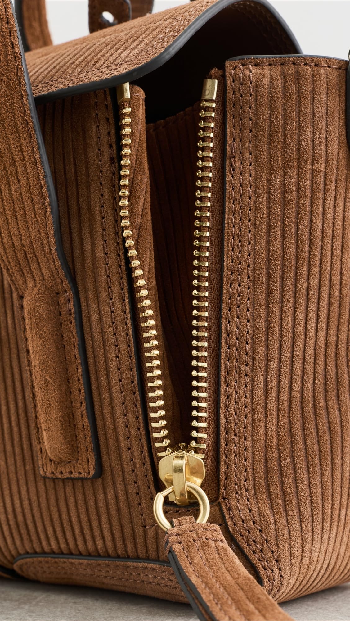 Embossed Suede Mini Crossbody Bag V2755