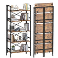Folding 5 Tier Bookcase with X-Bracket Design L958